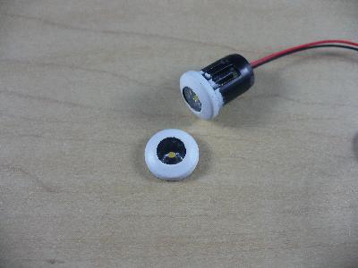(image for) 5mm Can Light - Warm White - 2pc - 12 Volt DC or 9 Volt Battery